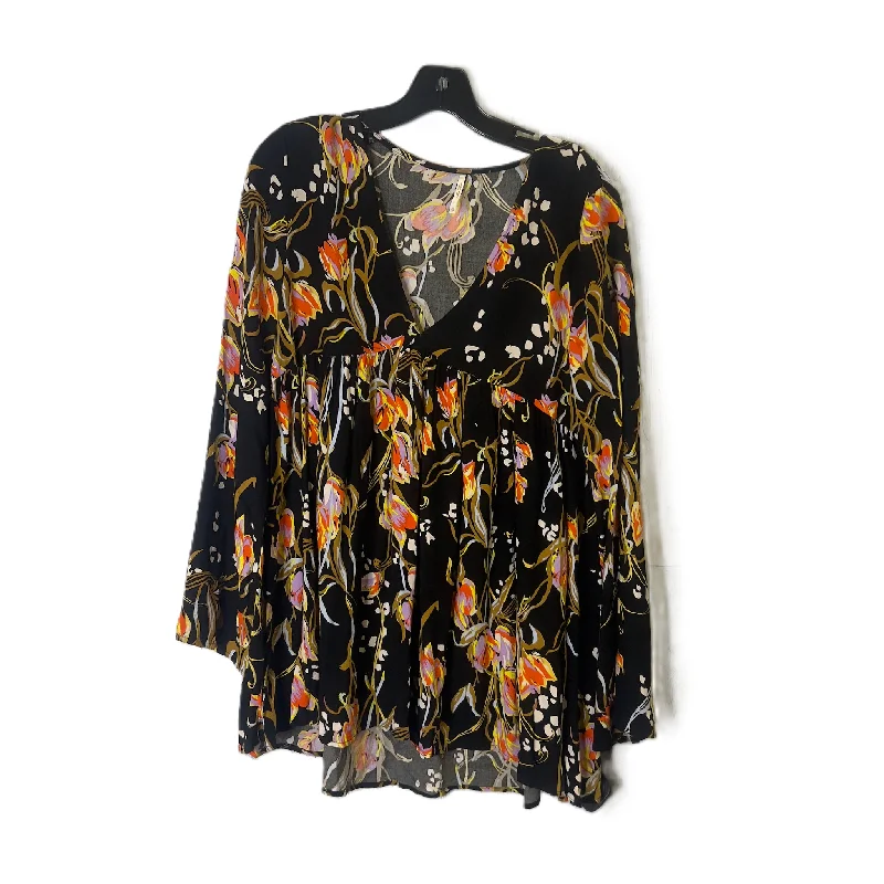 Major Savings Black Top Long Sleeve By Free People, Size: Xs