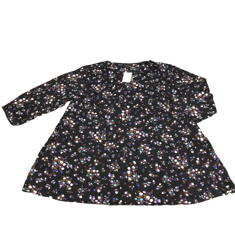 Year-End Clearance Black Top Long Sleeve J. Jill, Size Xl