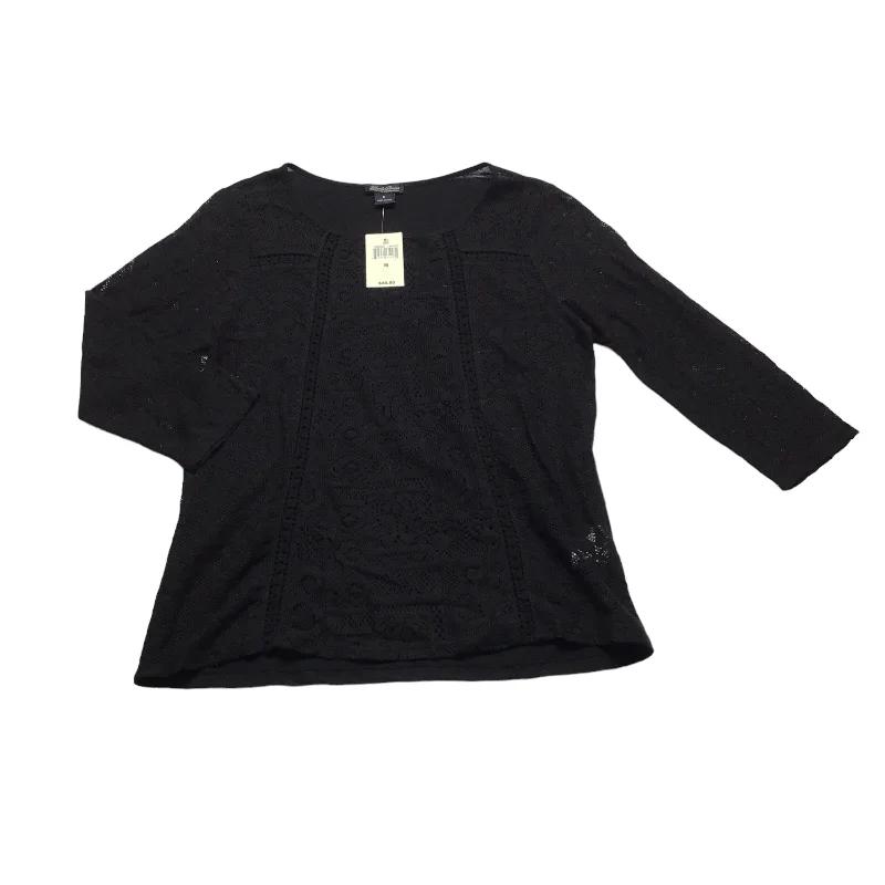Limited Time Black Top Long Sleeve Lucky Brand, Size M