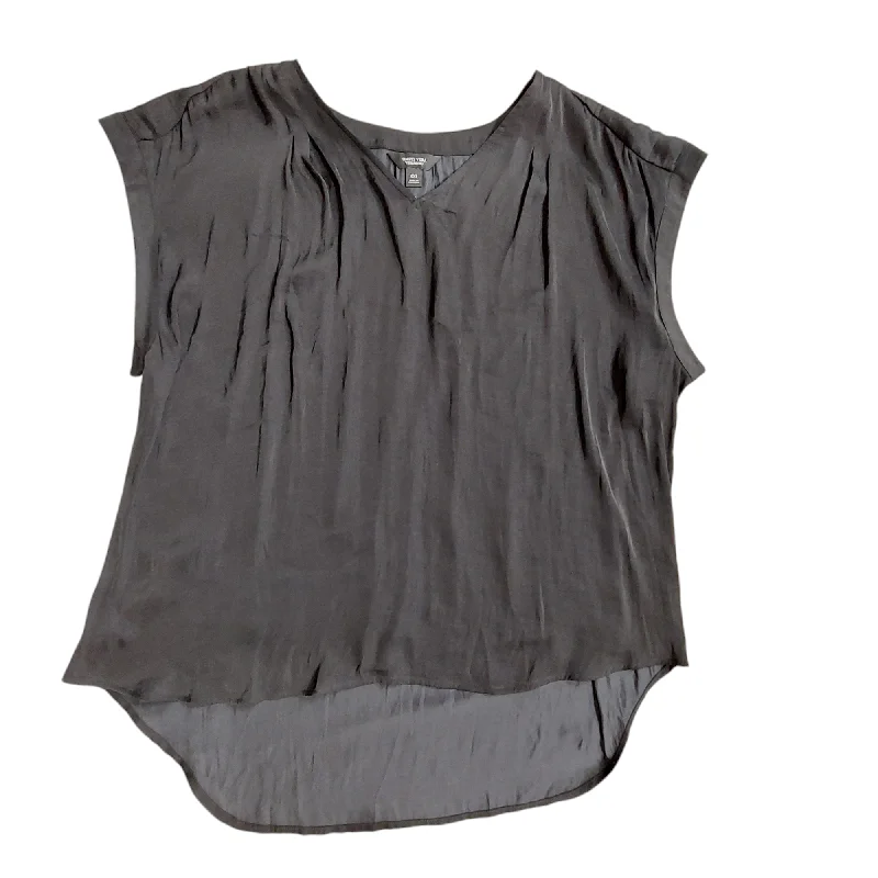 Fantastic Offers Black Top Short Sleeve Simply Vera, Size 2x