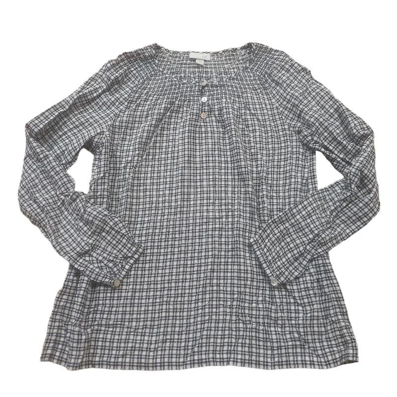 Discount Extravaganza Black White Top Long Sleeve J Jill, Size S