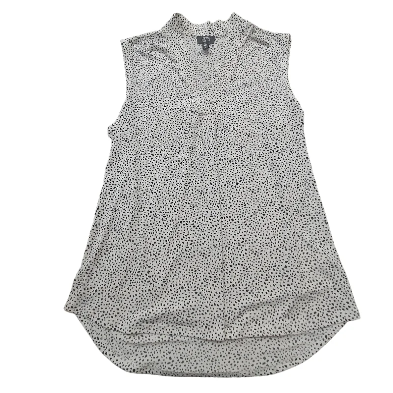 Price Blitz Black & White Top Sleeveless Jones And Co, Size L