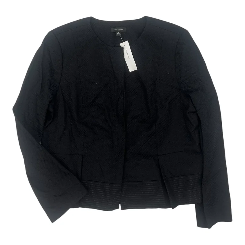 Don't Miss Blazer By Ann Taylor In Black, Size:1X