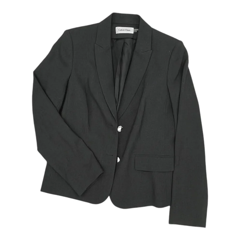 Final Markdown Blazer By Calvin Klein In Grey, Size:M