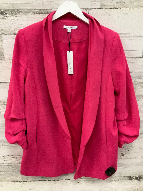 Price Rollback Blazer By Chicos In Pink, Size: M