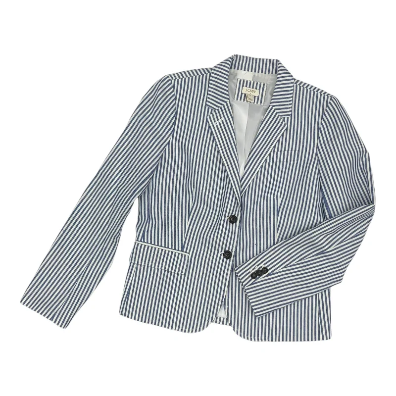 Savings Event Blazer By J. Crew In Blue & White, Size:M