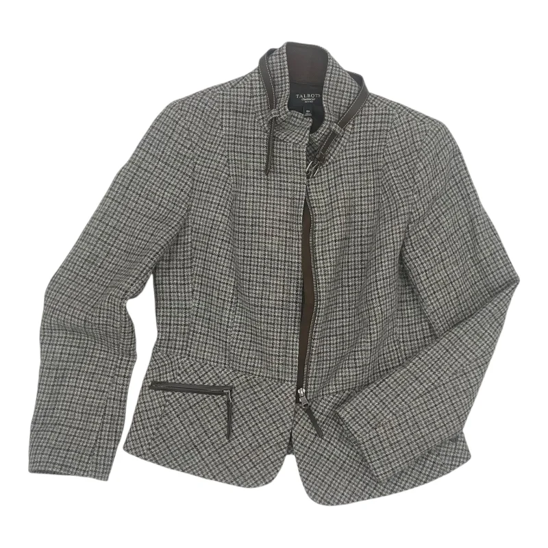 Get It Before It’s Gone Blazer By Talbots In Grey, Size:Mp