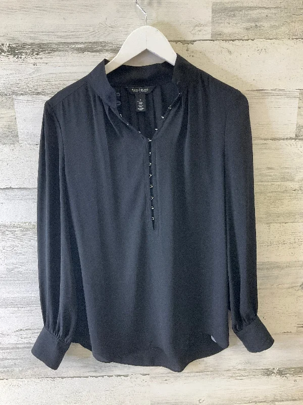 Price Drop Blouse Long Sleeve By White House Black Market In Black, Size: S