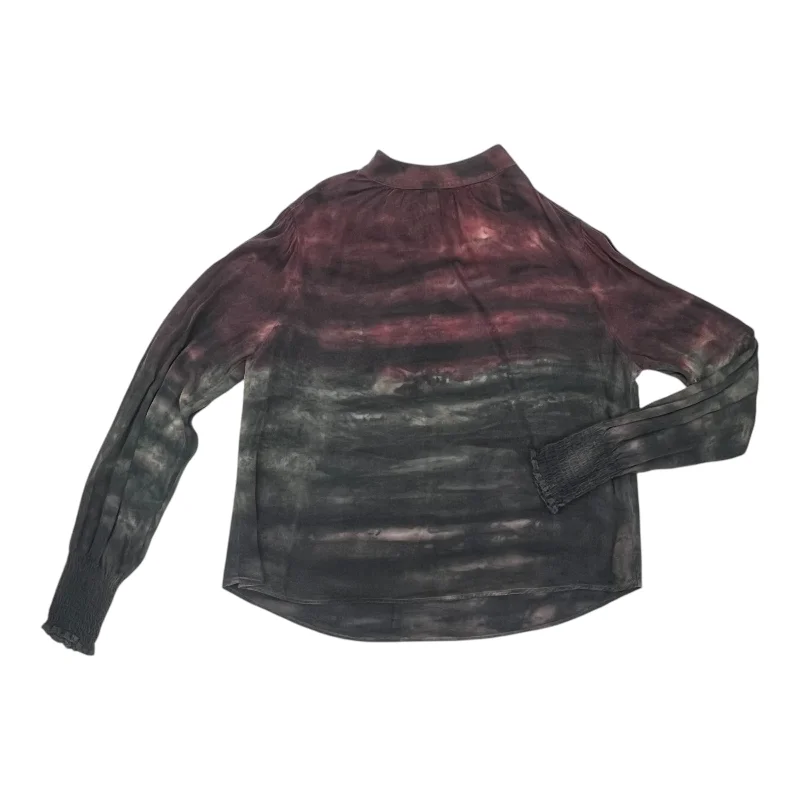 Huge Discounts Blouse Ls By Cloth & Stone In Grey & Red, Size:M