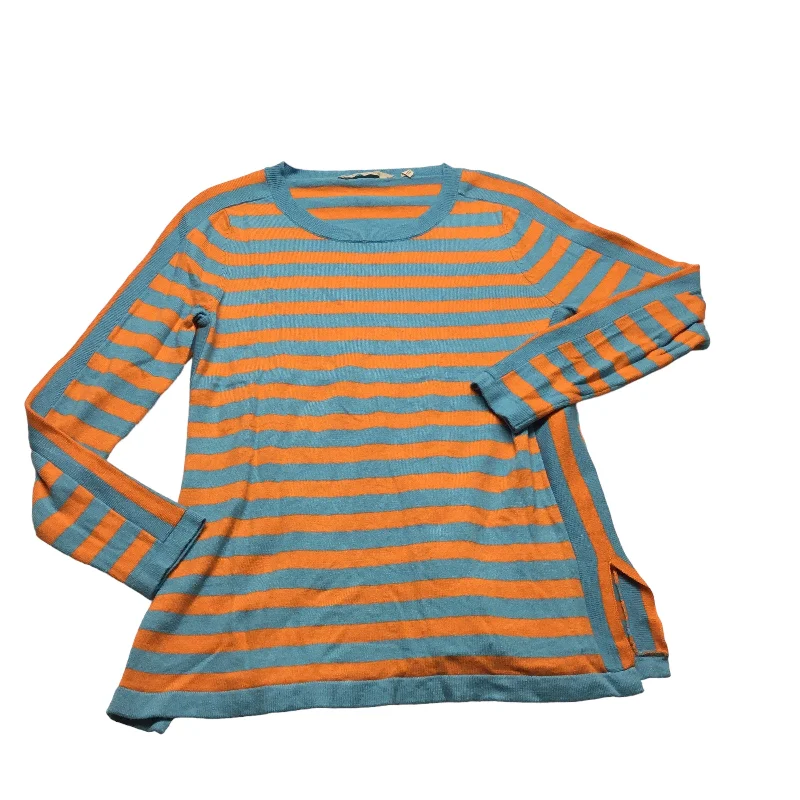 Take Advantage Blue & Orange Top Long Sleeve Soft Surroundings, Size M