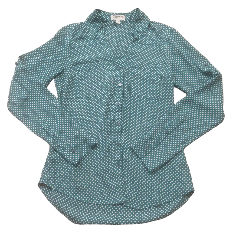 Unbeatable Prices Blue Top Long Sleeve Express, Size Xxs