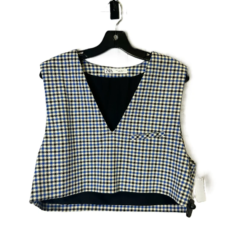Can't Miss Blue Top Sleeveless By Zara, Size: L