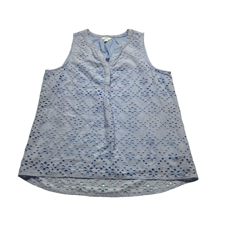 Crazy Deals Blue Top Sleeveless Crown And Ivy, Size L