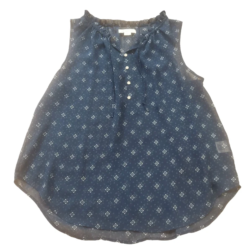Don't Miss Blue Top Sleeveless Liz Claiborne, Size Xl