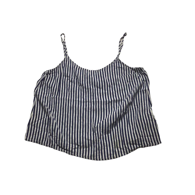 While Supplies Last Blue & White Top Sleeveless Divided, Size S