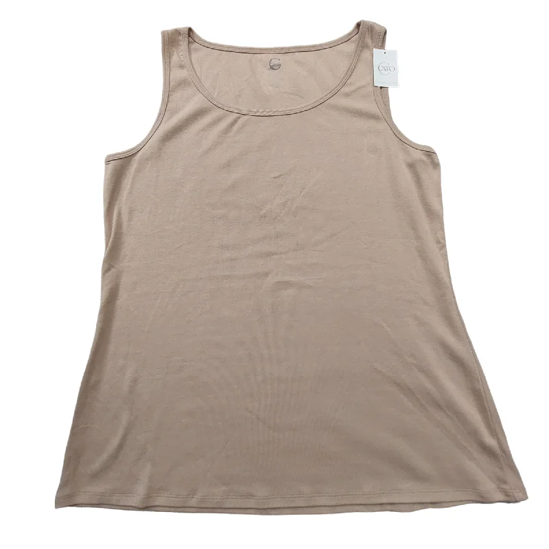 Price Slash Brown Top Sleeveless Basic Cato, Size Xl
