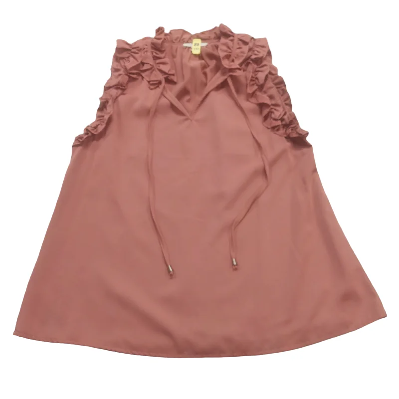 Amazing Deals Brown Top Sleeveless Entro, Size L