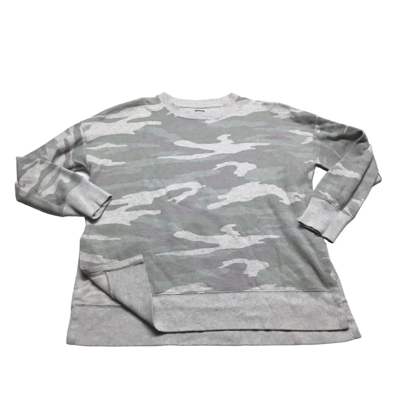 Deal of the Day Camouflage Print Sweatshirt Crewneck Aerie, Size S