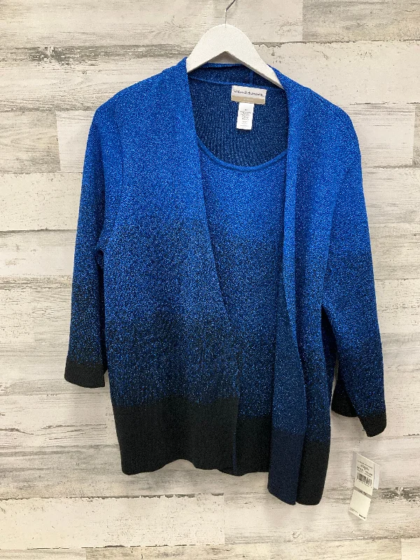 Final Clearance Cardigan By Alfred Dunner In Blue, Size: 1x