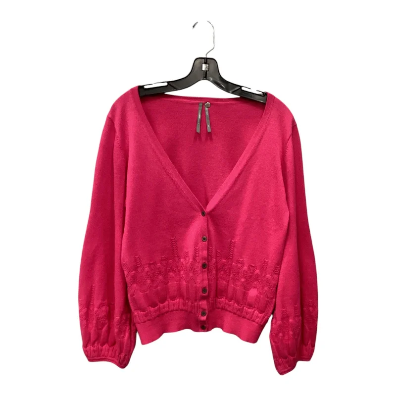 Quick Sale Cardigan By Anthropologie In Pink, Size: M