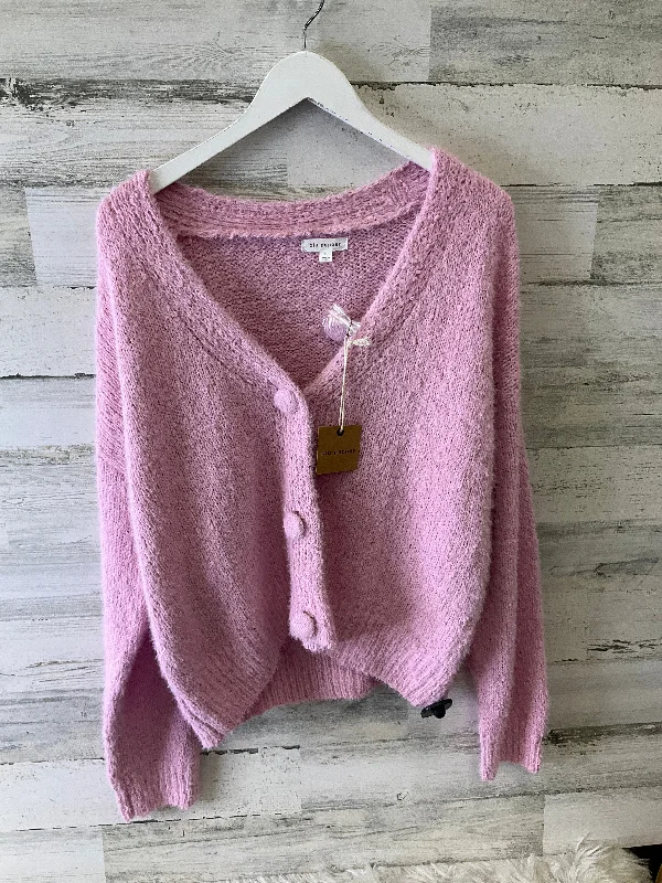 Friends and Family Sale Cardigan By Blu Pepper In Pink, Size: L
