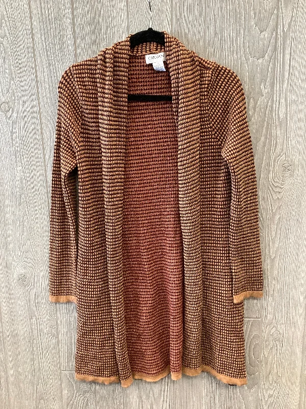 Special Price Cardigan By Carmen By Carmen Marc Valvo In Brown, Size: M