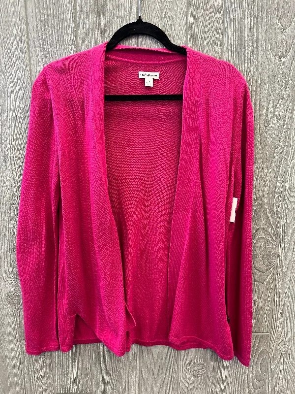 Inventory Reduction Cardigan By Croft And Barrow In Pink, Size: S