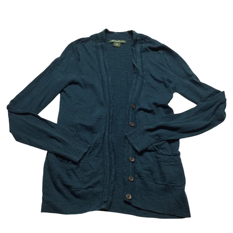 Warehouse Sale Cardigan By Eddie Bauer In Teal, Size: S