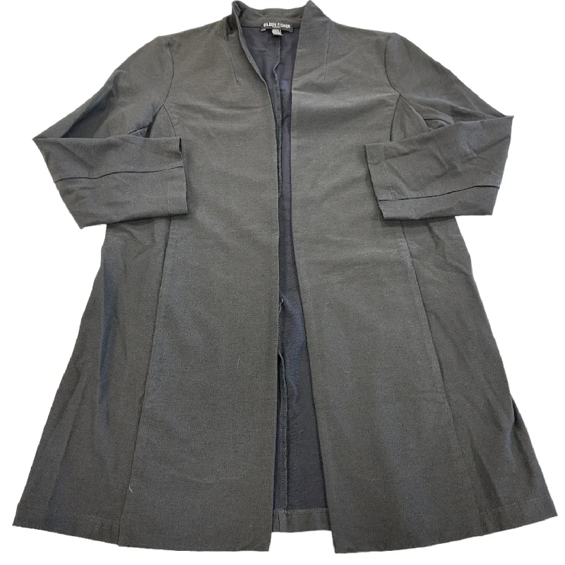 Super Sale Cardigan By Eileen Fisher In Grey, Size: Petite