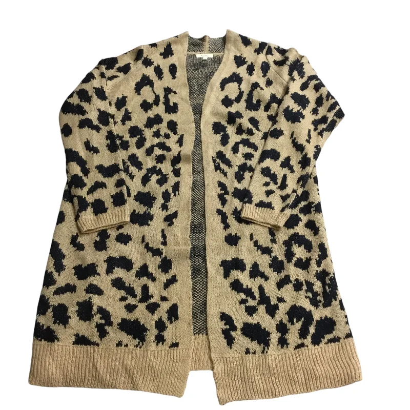 Sale Event Cardigan By Kori America In Black & Tan, Size: L