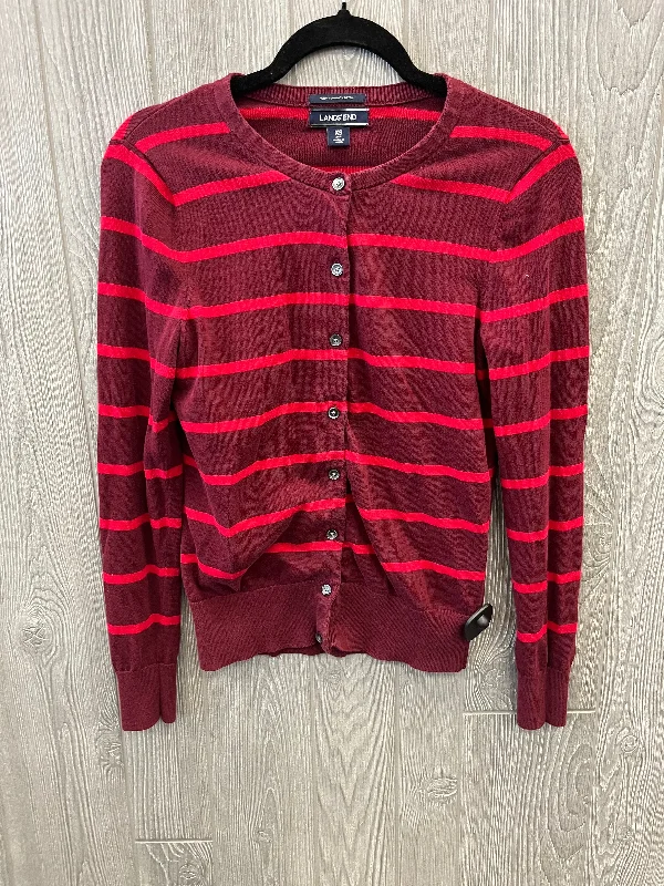 Special Price Cardigan By Lands End In Red, Size: Xs