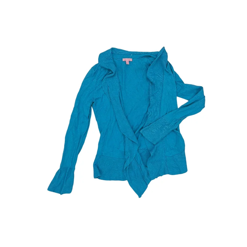 Last Chance Cardigan Designer By Lilly Pulitzer In Blue, Size:M