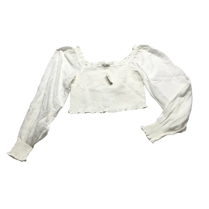 Lowest Price Cream Top Long Sleeve Aerie, Size S