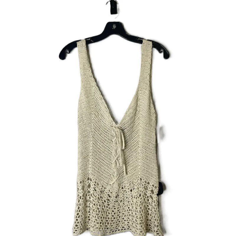 Best Seller Cream Top Sleeveless By Aqua, Size: L
