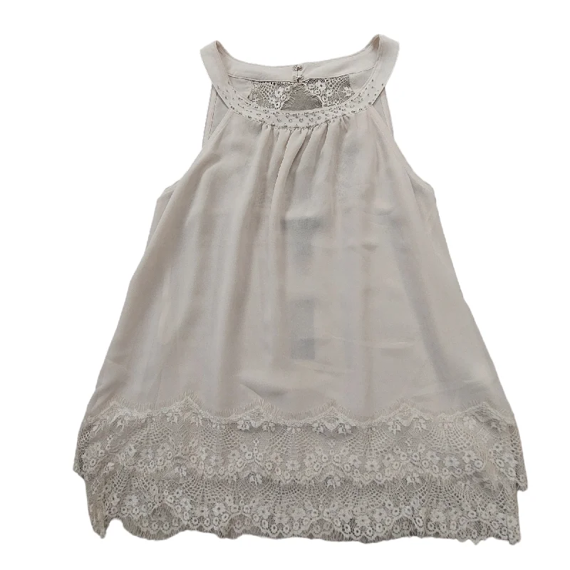 Instant Discount Cream Top Sleeveless White House Black Market, Size S