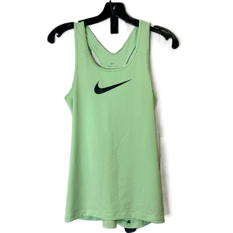 Final Clearance Green Athletic Tank Top By Nike Apparel, Size: S