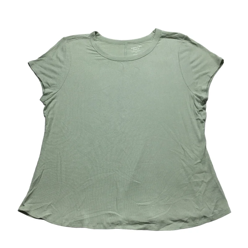 Get It Before It’s Gone Green Top Short Sleeve American Eagle, Size Xxl