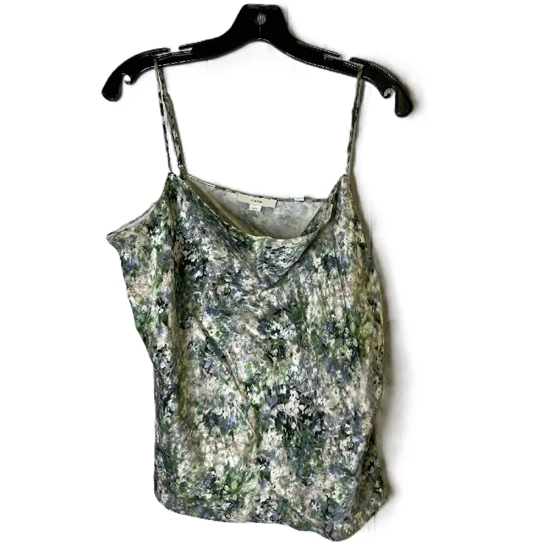 Final Markdown Green Top Sleeveless By Vince, Size: L