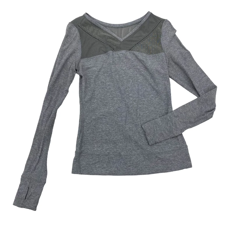 Online Exclusive GREY ATHLETIC TOP LS CREWNECK by LULULEMON Size:S