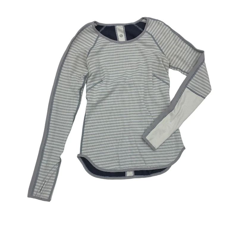 Anniversary Sale GREY ATHLETIC TOP LS CREWNECK by LULULEMON Size:S