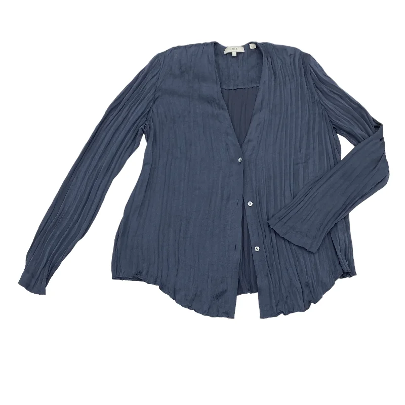Blowout Sale GREY BLOUSE LS by VINCE Size:S