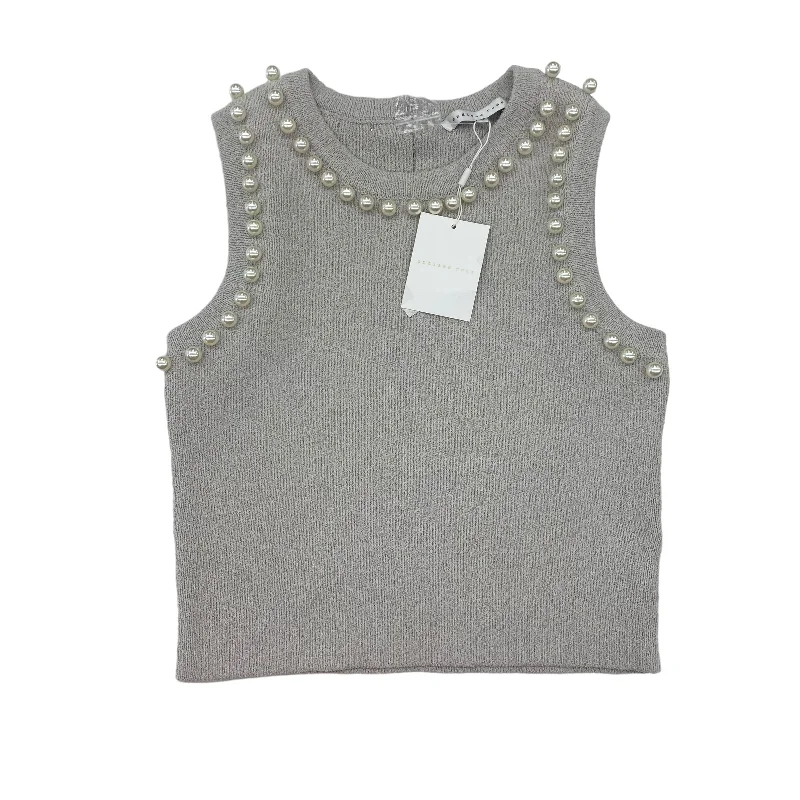 Bargain Prices GREY VEST SWEATER by ENDLESS ROSE Size:M