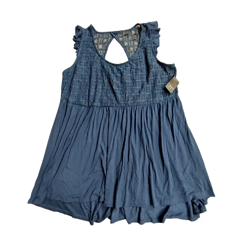 Clearance Sale Navy Top Sleeveless Torrid, Size 2x