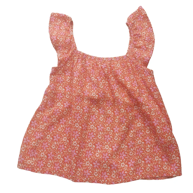 Factory Direct Sale Orange & Pink Top Sleeveless Ann Taylor, Size S