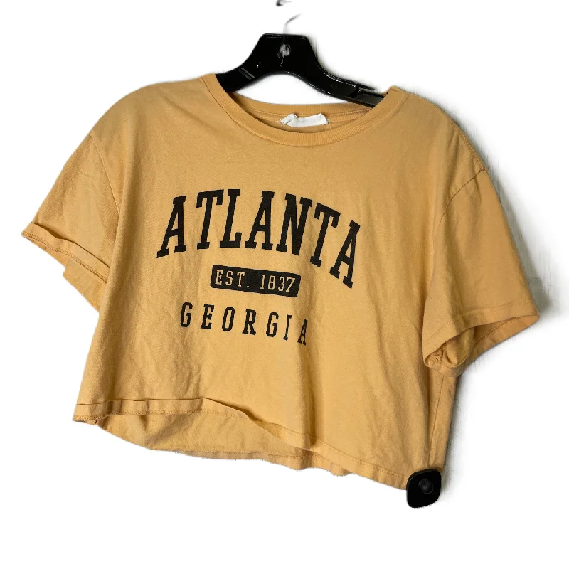 Discount Days Orange Top Short Sleeve Basic By Double Zero, Size: M
