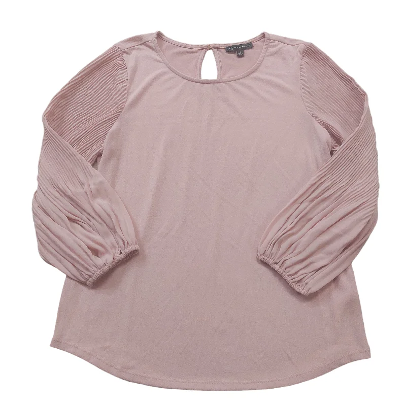 New Markdowns Pink Top Long Sleeve Adrianna Papell, Size S