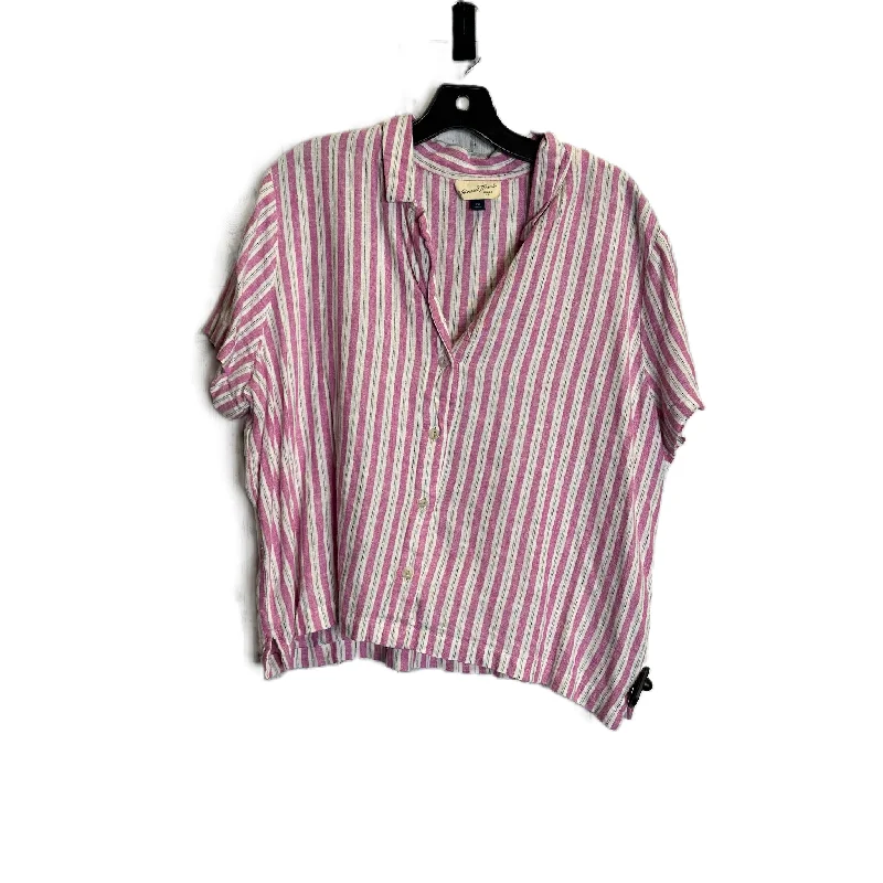 Flash Deals Pink Top Short Sleeve By Universal Thread, Size: Xxl