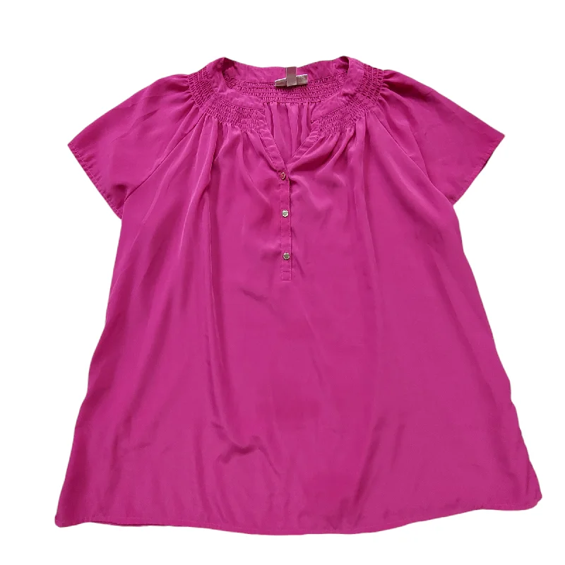 Discount Days Pink Top Short Sleeve Dana Buchman, Size Xxl