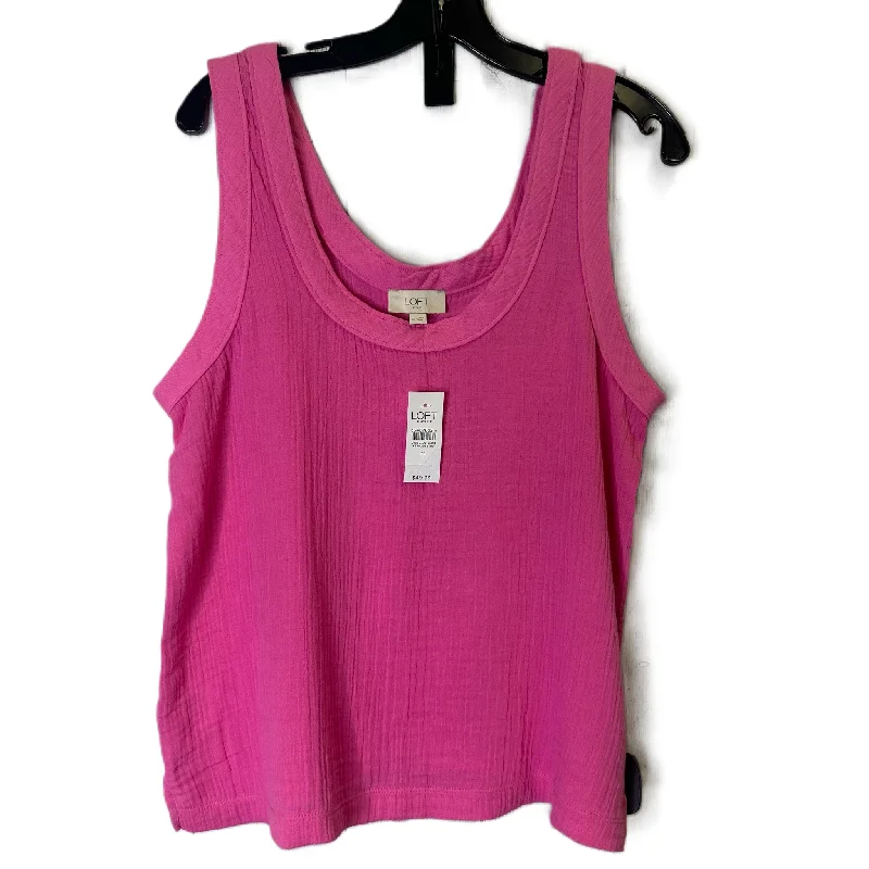 Weekend Deal Pink Top Sleeveless By Loft, Size: M