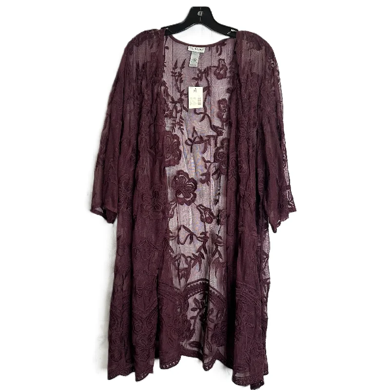 Mega Sale Purple Kimono By Catherines, Size: 3x